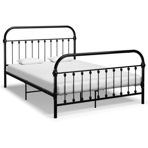 VidaXL Okvir za krevet crni metalni 140 x 200 cm Slike