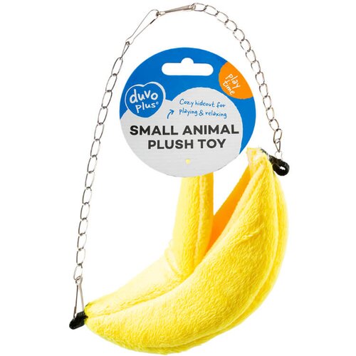 Duvo plišasto viseče skrivališče za hrčke, banana - 20 x 6 x 6 cm Cene