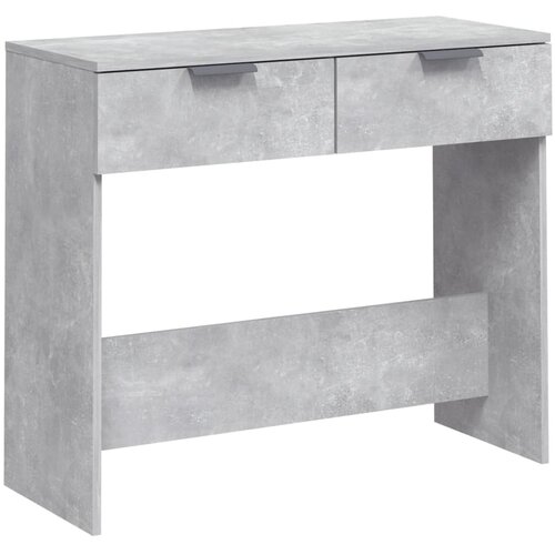 Maison Chic konzolna miza - miza ob steni betonsko siva 90x36x75 cm konstruiran les, (21786070) Slike