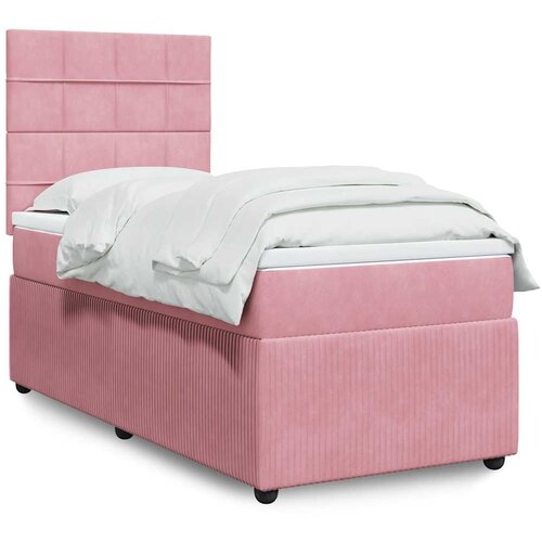 Box spring krevet s madracem ružičasti 90x200 cm bar&scaron;unasti Cijene