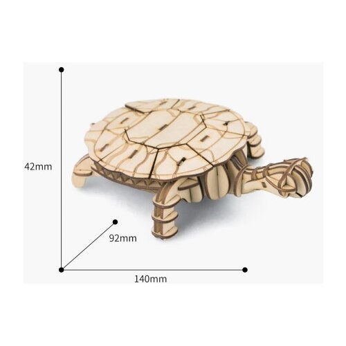 Robotime 3d drvena slagalica - Kornjača ( 560) Slike