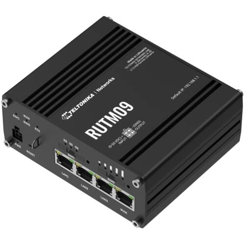 Teltonika UhAB RUTM09 wired router Gigabit Ethernet Black Slike