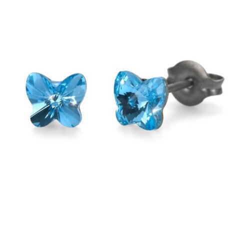  Ženske oliver weber sensitive butterfly aquamarine mindju&amp;scaron;e sa swarovski kristalima ( s24017.202 ) Slike