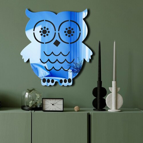 Wallity Ogledalo Ozgl526, 44x48 cm, Plavo Slike
