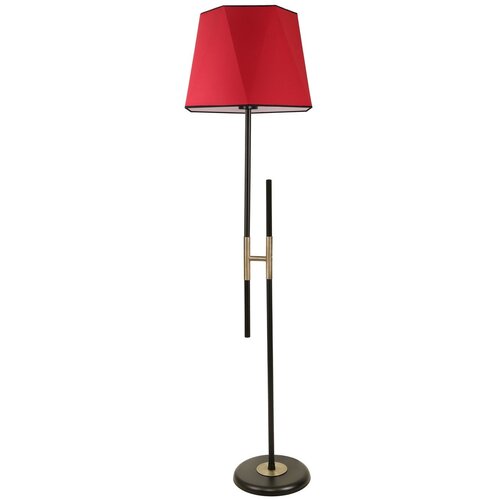 Opviq felix siyah lambader Altıgen Kırmızı abajurlu red floor lamp Cene