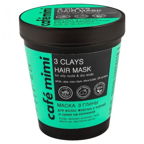 Café Mimi Maska za kosu "3 vrste gline" 220ml Cijene