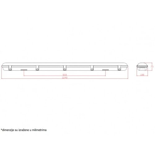Bb Link vododiht LED LG236A 42W 4000K Slike