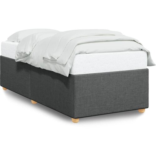 VidaXL Posteljni okvir temno siv 90x190 cm blago Slike