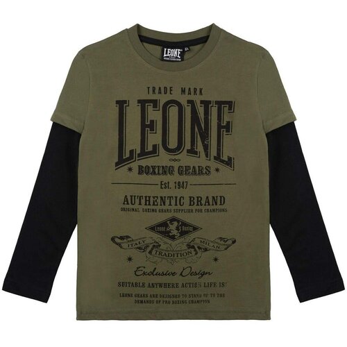 Leone 1947 Majice z dolgimi rokavi Boy T-Shirt Long Sleeves Wacs Zelena Cene
