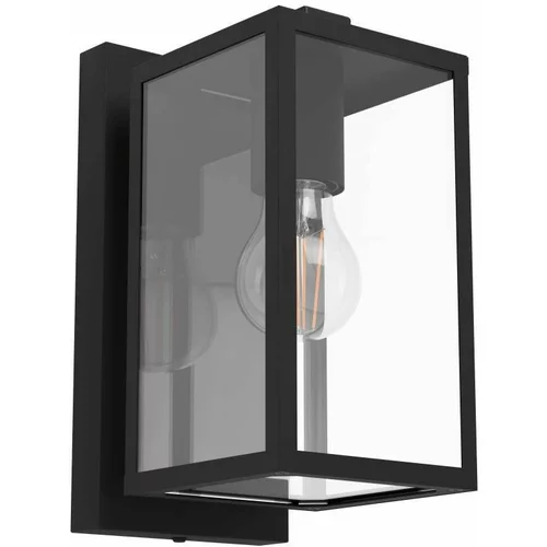 Eglo Vanjska zidna svjetiljka Budrone (270 x 165 x 120 mm, Crna, Prozirno, IP44)