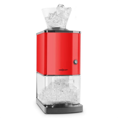 OneConcept Icebreaker, crvena, drobilica leda izvedbe 15 kg/h, obujma 3,5 l, saspremnikom za led, nehrđajući čelik Cijene