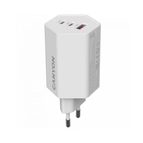 Canyon charger HEXAGON 65 GaN 65W 2xPD 1xQC EU White Cene