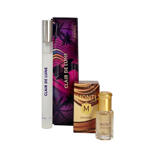 Neo Parfum Ženski set parfema Clair de Lune, EDT, 17 ml + Parfemsko ulje Monti Chocolate, 6 ml Cene
