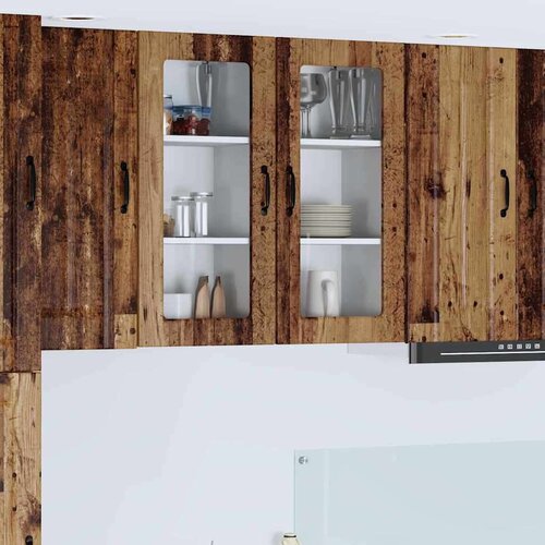  Zidni kuhinjski ormarić Zidne 2 pcs Staro drvo 40 x 31 x 80 cm Cene