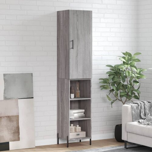  Visoka komoda siva sonome 34,5x34x180 cm od konstruiranog drva Cene