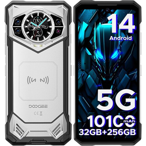 Doogee S200 5G 32/256GB, srebrna pametni robustni telefon Android 14, 10100mAh 120Hz 100MP+20MP nočni vid, (21637689) Cene