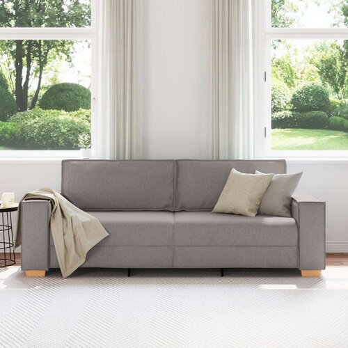 vidaXL sofa stolac svijetlosiva 59 cm tkanina taupe Mje&scaron;avina poliestera Cijene