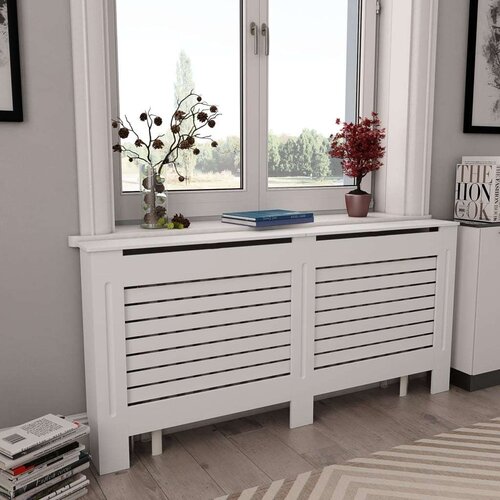 vidaXL pokrov za radijator bijeli 172 x 19 x 81,5 cm mdf Cene