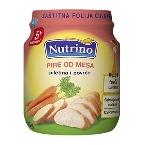 Nutrino pire od mesa piletina i povrće 125g, 5m+ 1100241 Cene