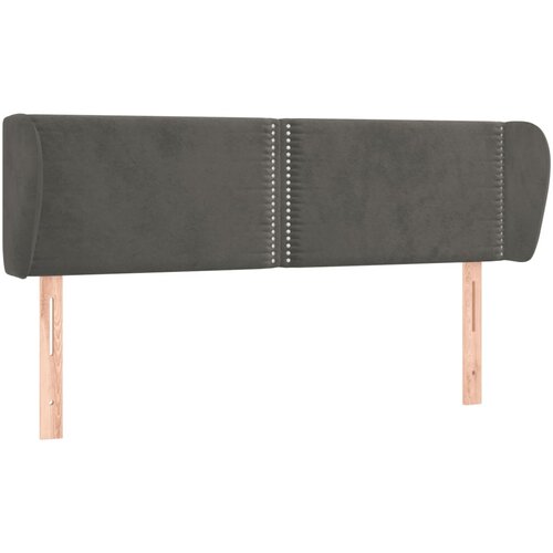 Maison Chic vzglavna omarica - nočna omarica - posteljna omarica z u&amp;scaron;esi temno sivo 147x23x78/88 cm žamet, (21709181) Slike
