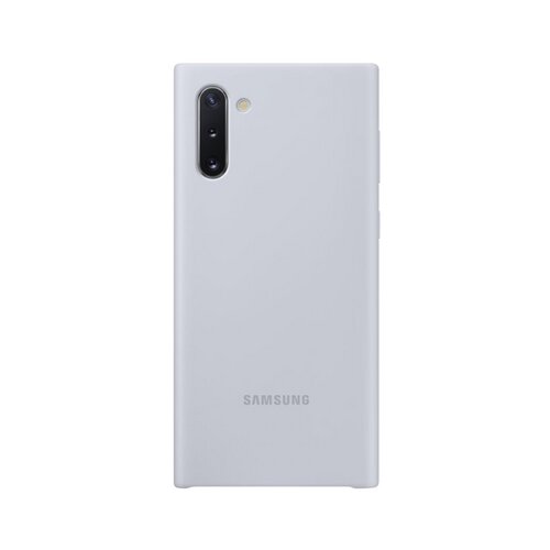 Samsung original silikonski ovitek EF-PN970TSE za Galaxy Note 10 N970 - srebrn Slike