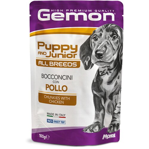 Monge Gemon sos za pse Puppy/Junior- Piletina u sosu 100g Cene