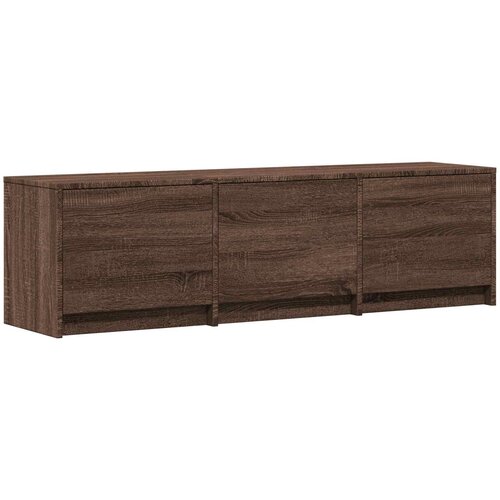  ormarić s LED rasvjetom Smeđi hrast 140 x 34 x 40 cm Slike