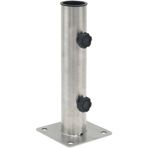  Baza suncobrana za stup &amp;Oslash; 38/48 mm srebrna čelična Slike