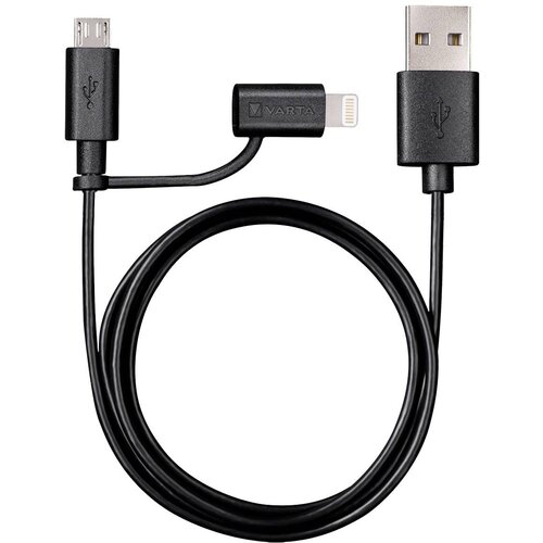 Varta Polnilni kabel USB-Kabel 2v1\, Micro-USB\, Apple Lightning 57943101401, (20519212) Cene
