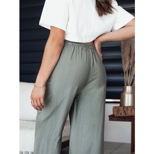 DStreet NAMAYAS Khaki Women's Wide Trousers Cene