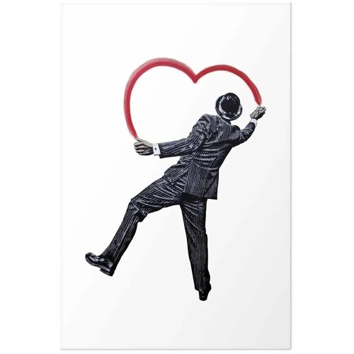  Plakat - Elegant Graffiti Artist 21x30 Bez okvira s margom Slike