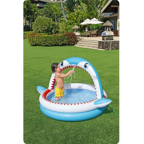 Bestway Bazen na napuhavanje s prskalicom 163 x 127 x 92 cm 53157 Slike