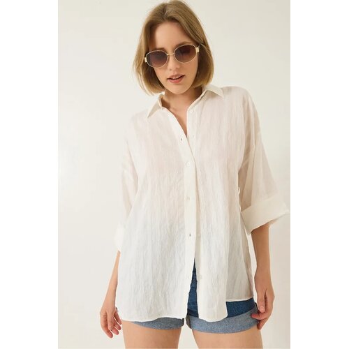 Bianco Lucci Ženska ko&amp;scaron;ulja dugih rukava 60283201, Oversize, Bela Slike