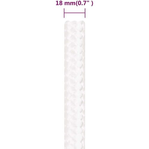 vidaXL Brodski konop svjetlobijeli 18 mm 25 m od polipropilena Cijene