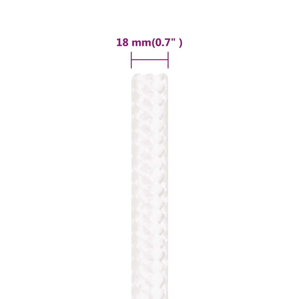 vidaXL Brodski konop svjetlobijeli 18 mm 25 m od polipropilena Cijene