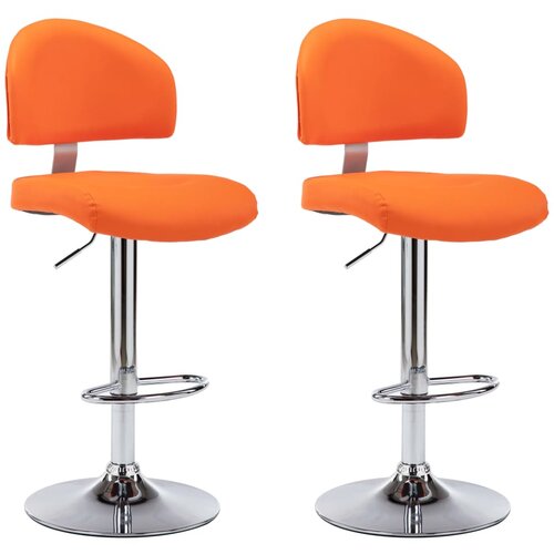 VidaXL Barski stolčki 2 kosa oranžno umetno usnje, (20968117) Slike