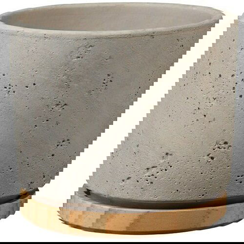 Soendgen Keramik Okrogli lonec Paros Deluxe (Zunanje dimenzije (Ø x V): 23 x 20 cm, Siva, Les) Cene