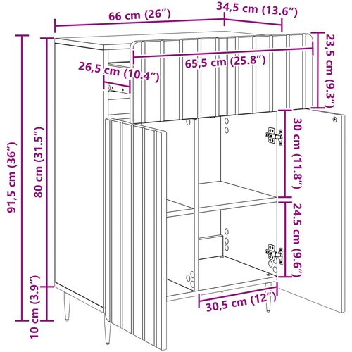  Kreveta s ladicama Crna 66 x 34,5 x 92 cm Konstruirano drvo Slike