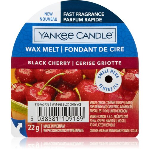 Yankee Candle black cherry vosek za aroma lučko 22 g unisex Cene