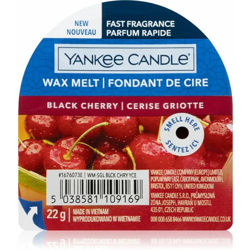 Yankee Candle black cherry vosek za aroma lučko 22 g unisex