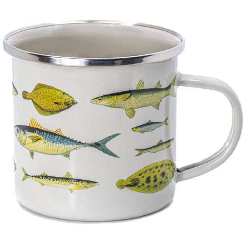 Sass & Belle Bijela/zelena šalica 310 ml Vintage Fish – Cijene