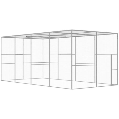 VidaXL Mačja kletka 6x3x2,5 m pocinkano jeklo Slike