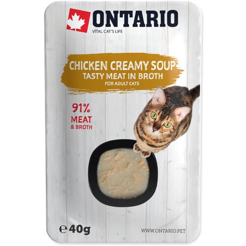 Ontario Cat juha - pi&scaron;čanec, sir in riž 40 g Cene