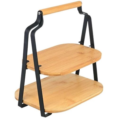 Estia ES01-20811 poslužavnik za serviranje na 2 nivoa bambus metal 20X26X28CM Cene