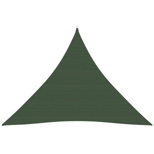 vidaXL Senčno jadro 160 g/m² temno zeleno 4x4x4 m HDPE, (20702633) Cene