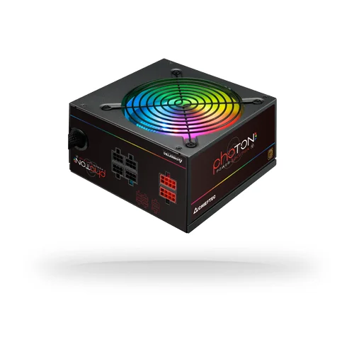 Chieftec PSU 750W CTG-750C-RGBPhoton seria,85+Efficiency4xPCIe,6xSATA,Semi-modular,RGB Gaming