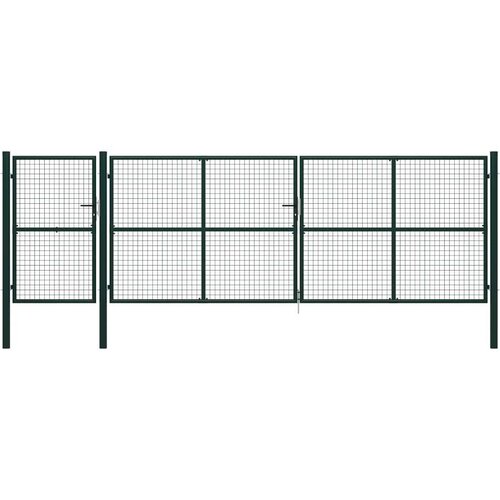  Vrata čelična 500 x 150 cm zelena Cijene