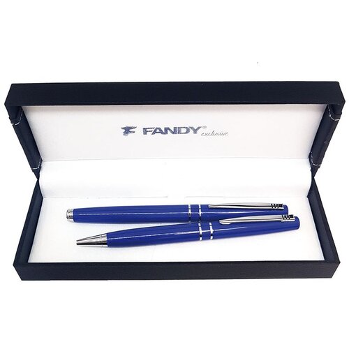  FANDY Pisaća garnitura - kemijska olovka + nalivpero, Omega, plava Cijene