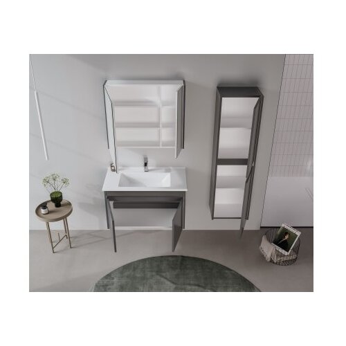 Hanah home Kupatilski ormarić sa umivaonikom i ogledalom (2 komada) Arno 85 787 Cene