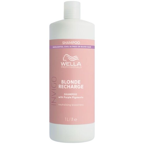 Wella Professionals invigo blonde recharge &scaron;ampon za svjetlu kosu 1000 ml nijansa cool blonde za žene Cijene